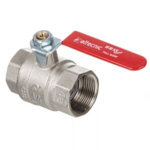Altecnic F x F Lever Ball Valve Red Handle